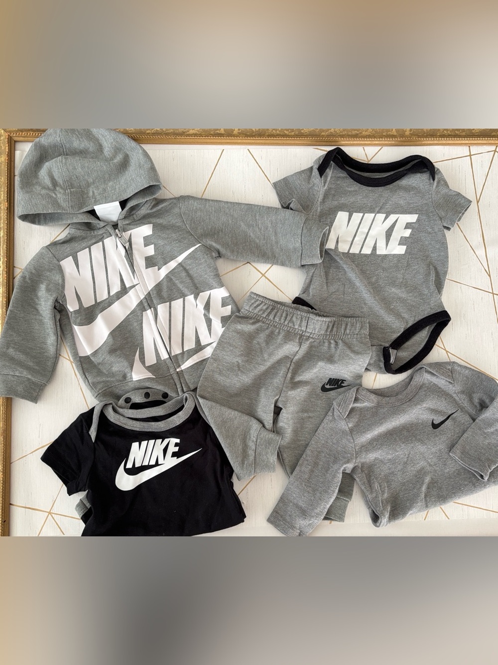 Nike Baby Bundle Grey and Black 5-Piece Set like new